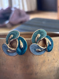 Azure Wave Sculpt Earrings