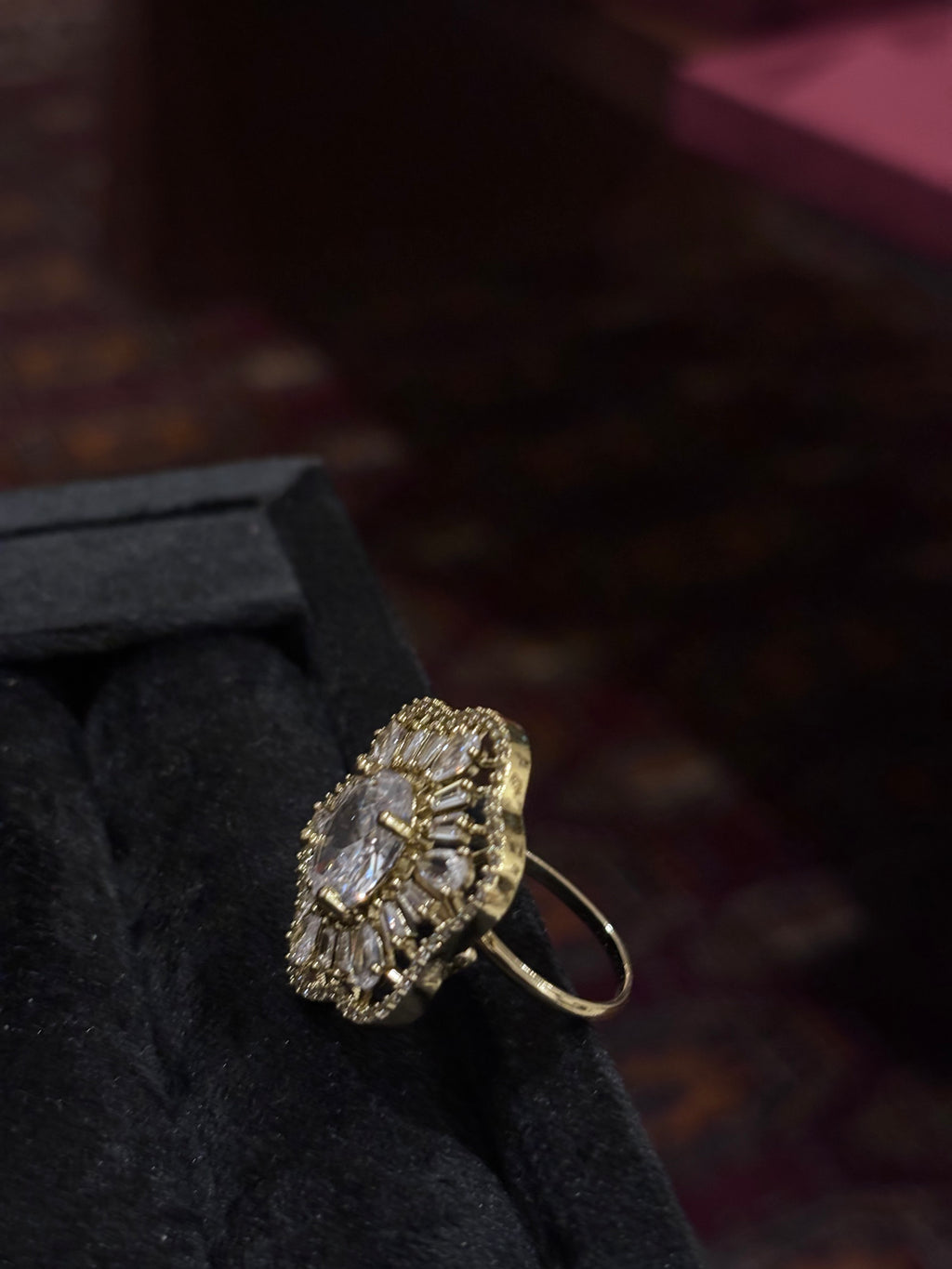 Vintage Halo Statement Ring