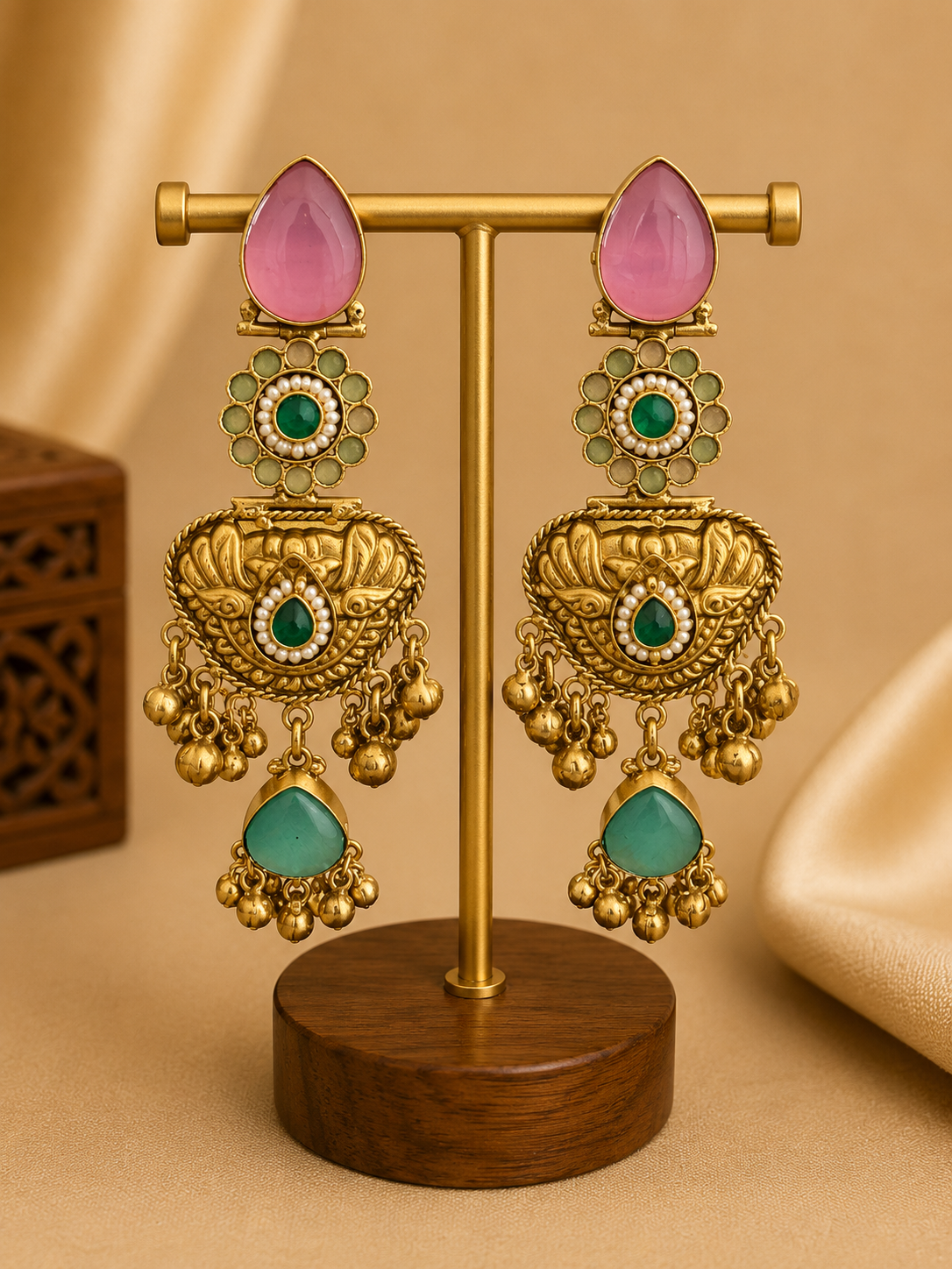 Pastel Rani Statement Earrings