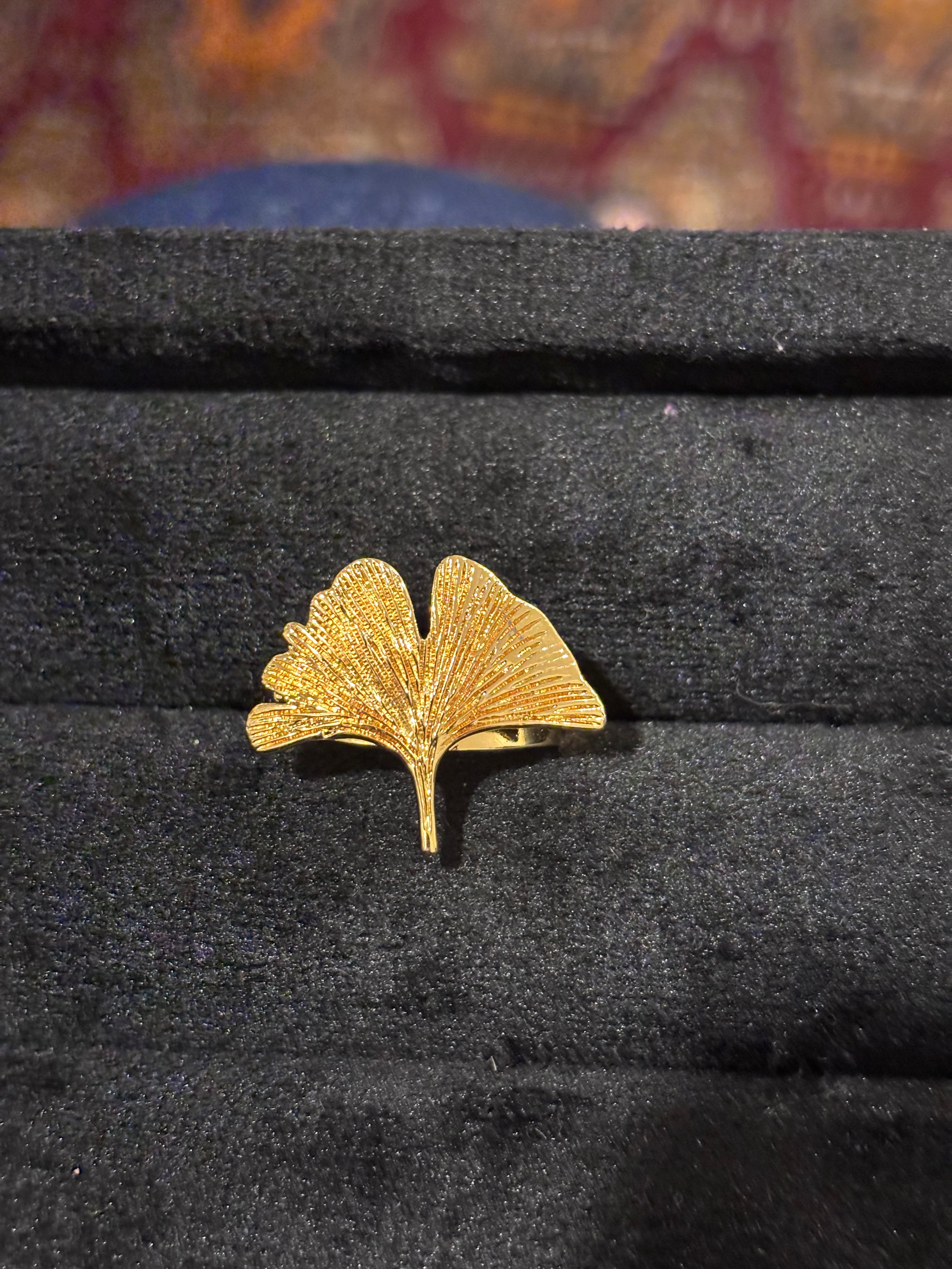 Aurea Ginkgo Statement Ring