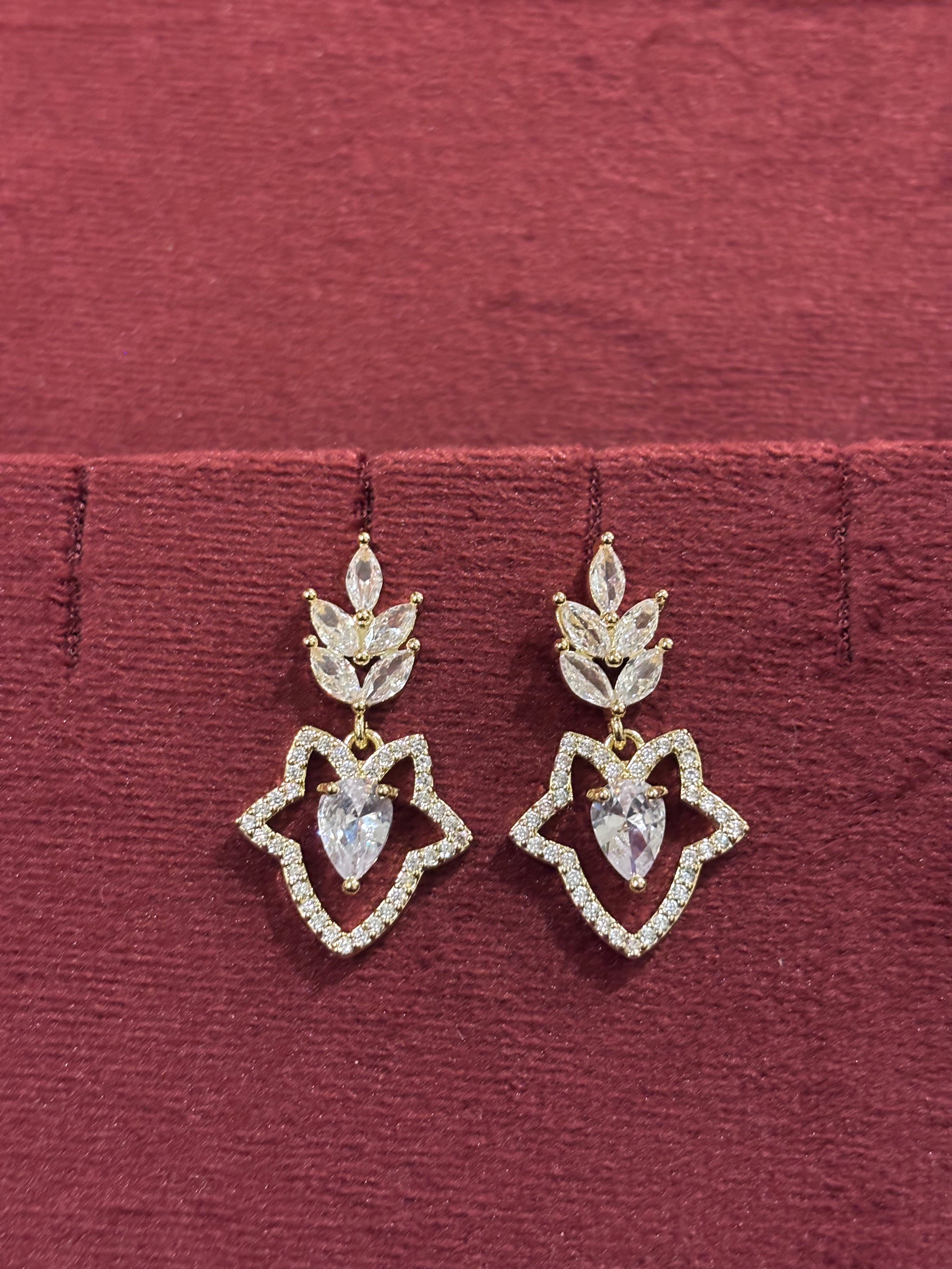 Valere Molten Leaf Studs