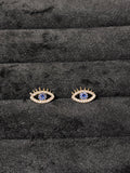 The "Azure Vision" Evil Eye Studs