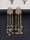 Moonlight Silver Tassel Danglers
