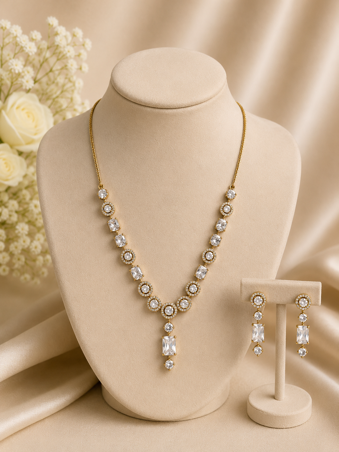 Radiance Halo Necklace Set