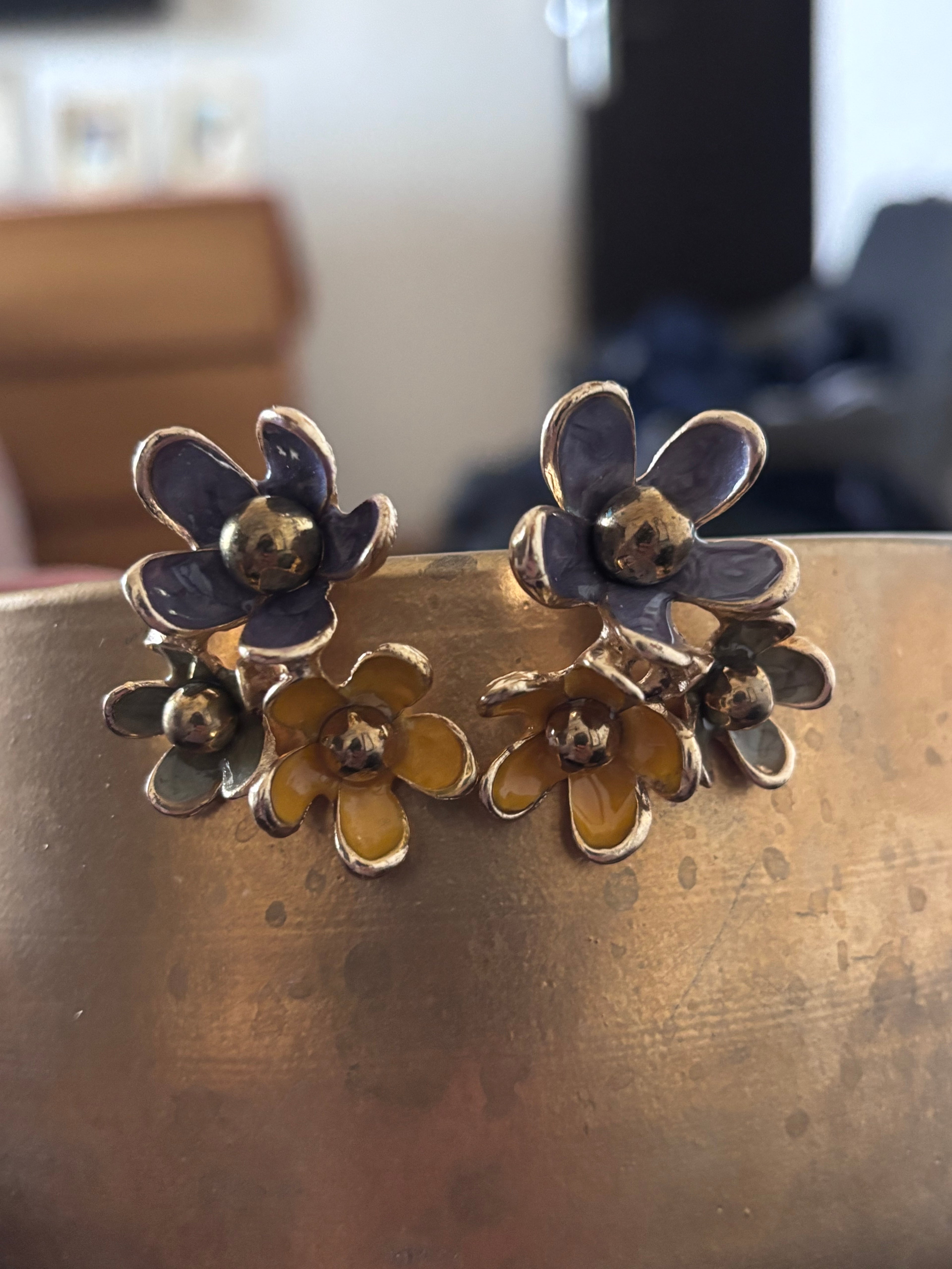 Golden Meadow Bloom Earrings
