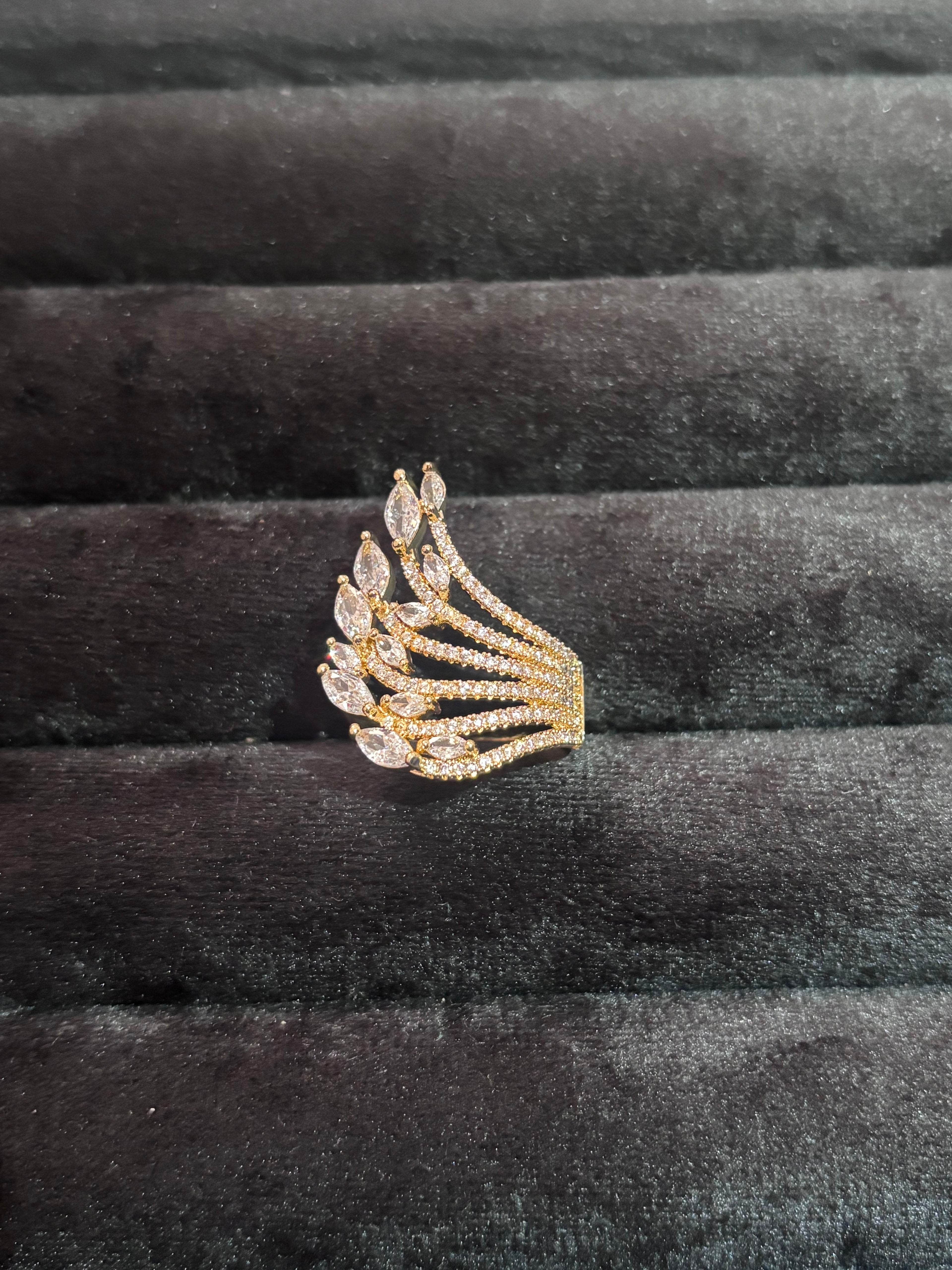 Celeste Adjustable Crown Ring