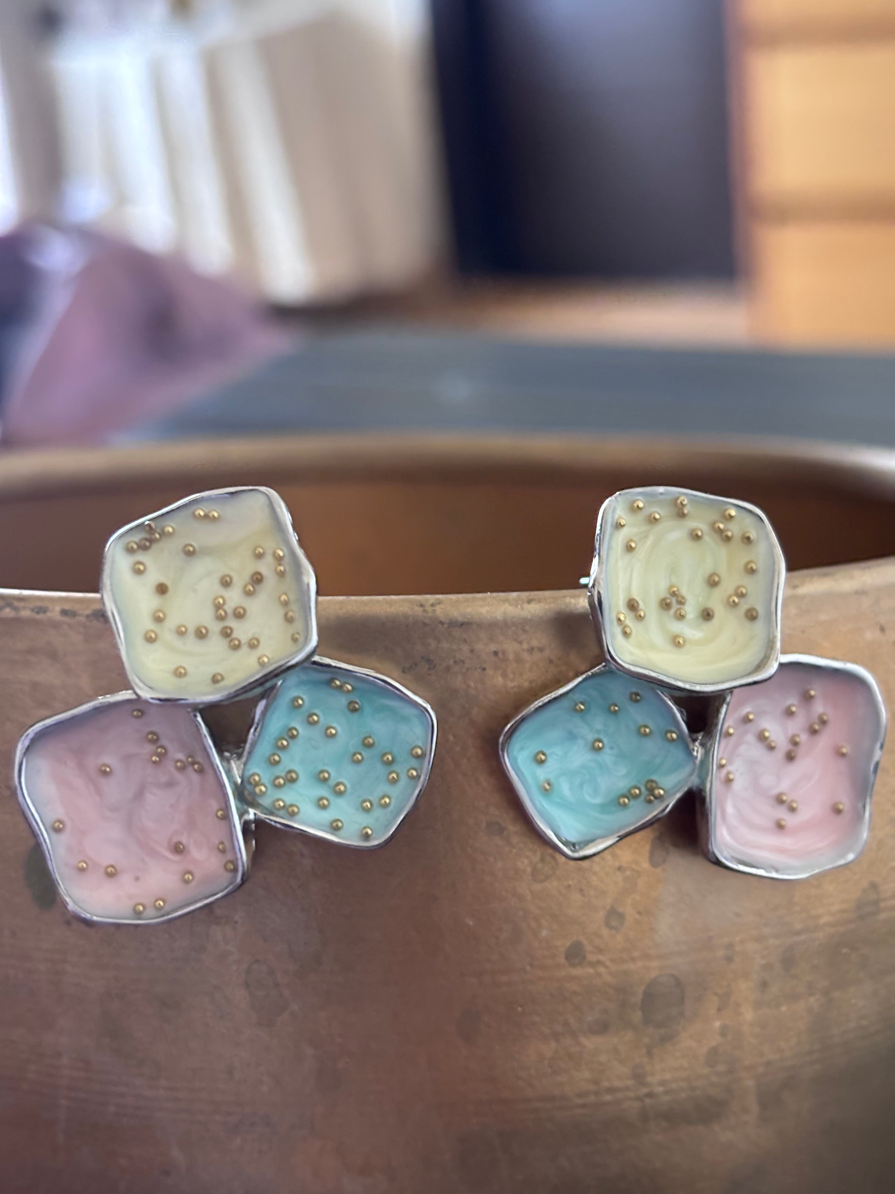 Sorbet Petal Cluster Studs