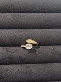 The "Serpentine Wrap" Toi et Moi Adjustable Ring