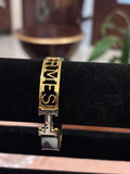 Maison "H" Enamel Logo Bangle
