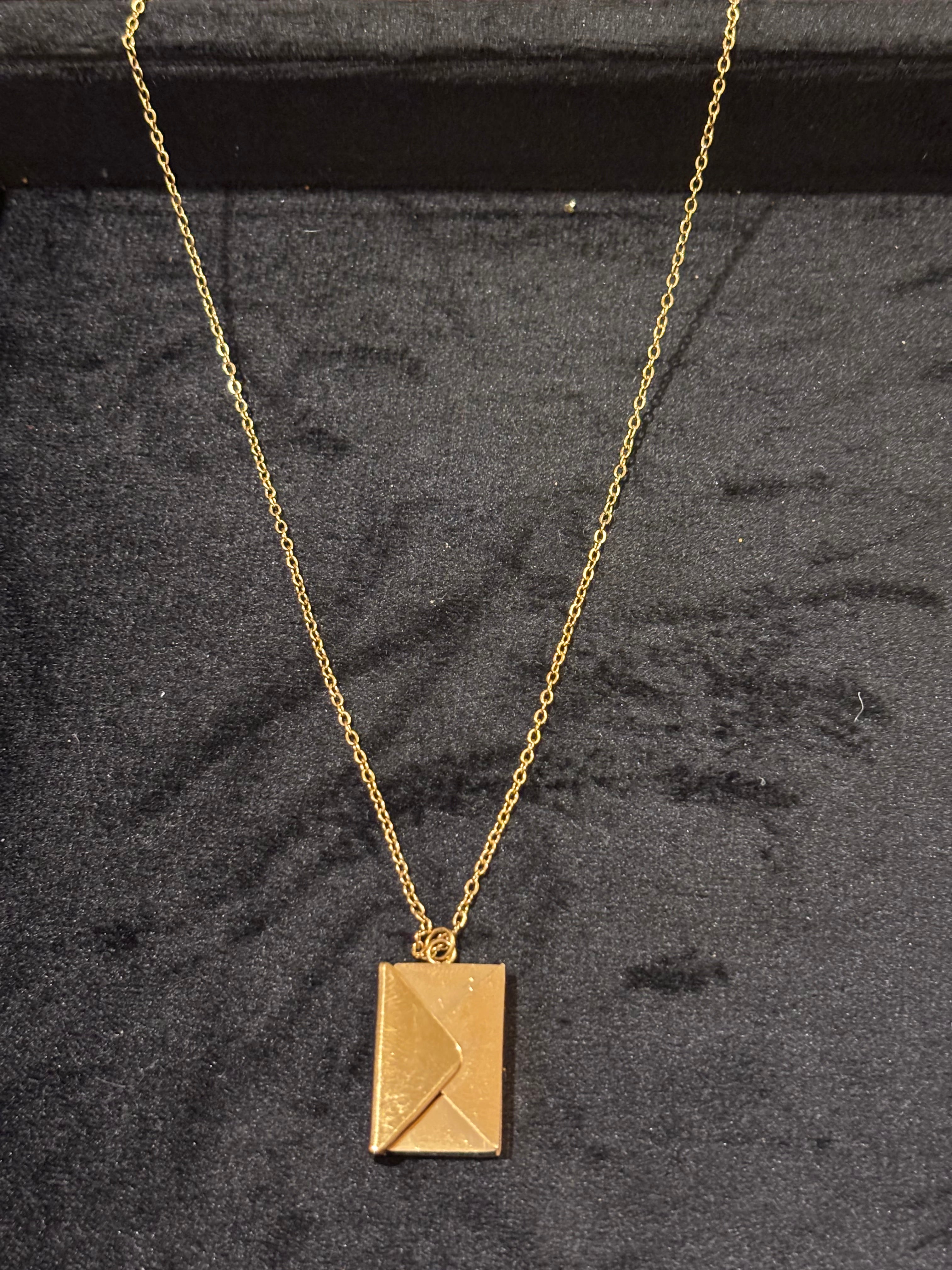 The Golden Love Note Pendant
