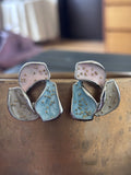 Pastel Petal Sculpt Studs