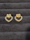 Golden Heart Studs