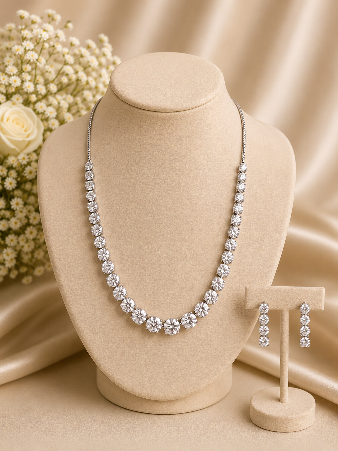 Aurora Tennis Necklace Set