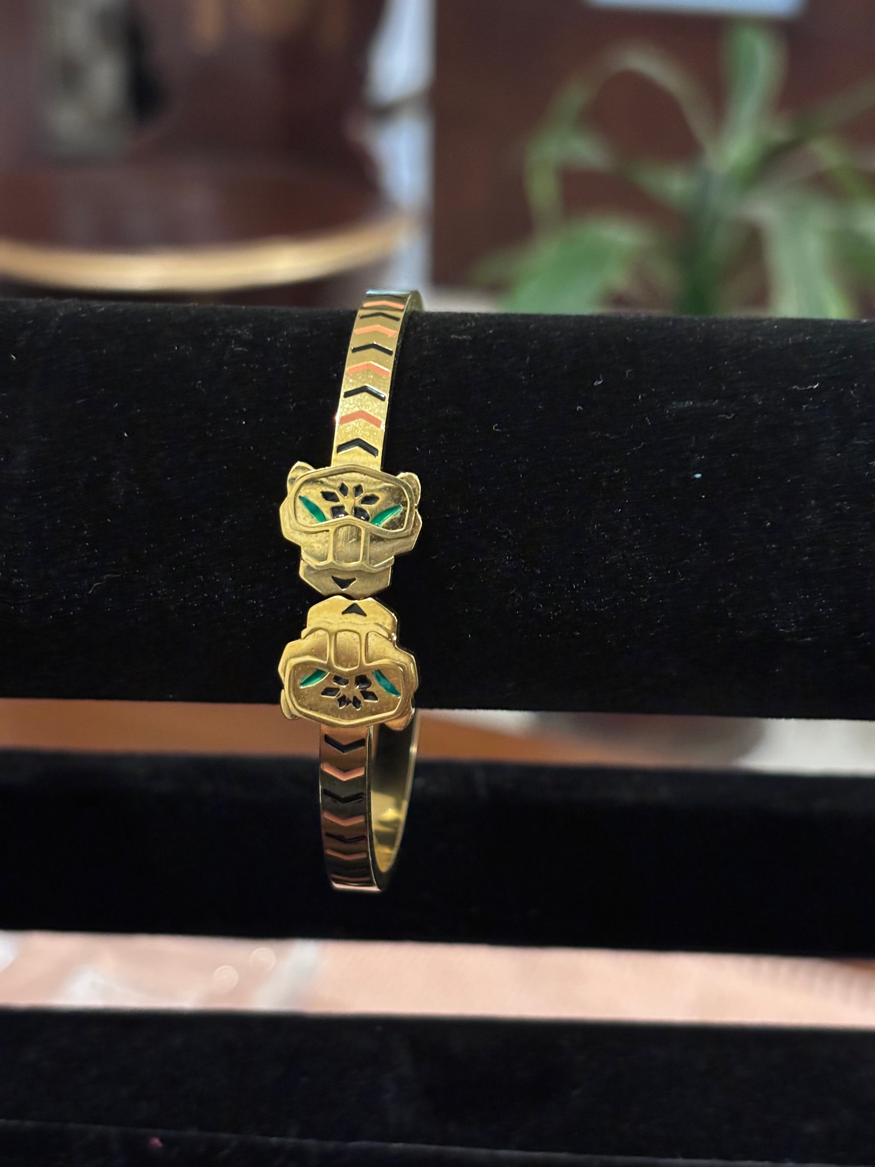 The Golden Panther Bangle