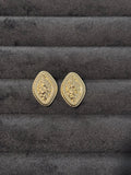 Hammered Gilded Rhombus Studs