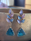 Twilight Leaf Drop Earrings