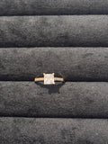 The "Everlasting Solitaire" Princess Adjustable Cut Ring