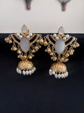 Moonlight Petal Jhumkas